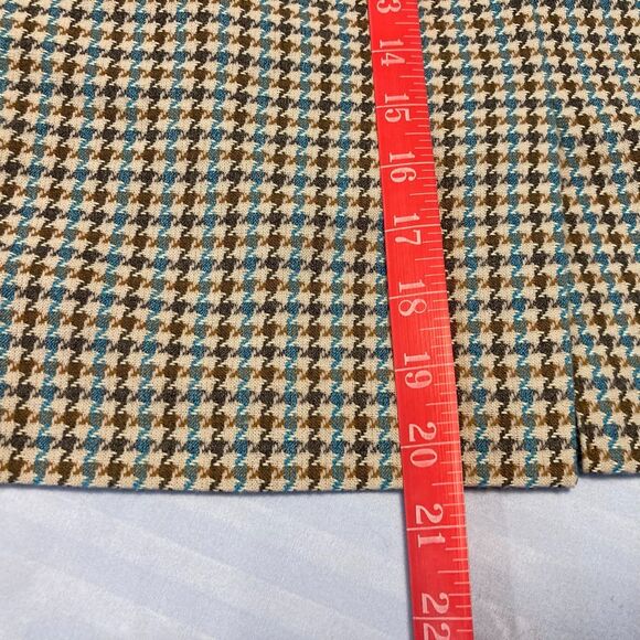 The Limited Vintage Classic Houndstooth Plaid Lined Skirt Preppy Office Size 2 - Picture 9 of 10